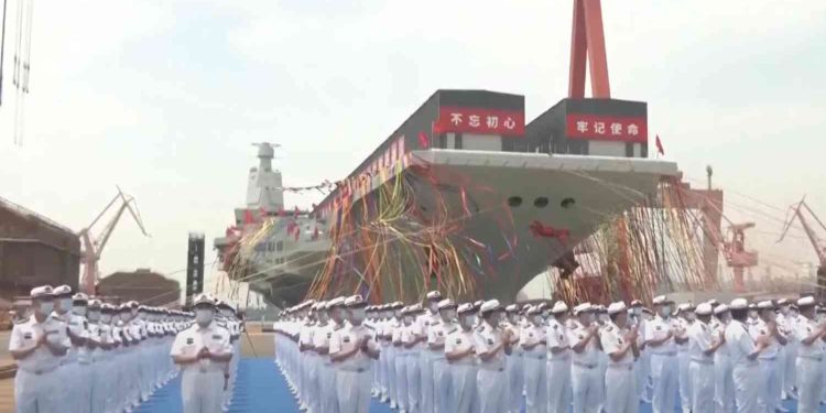 For Pride month, the CCP celebrated the launch of its third aircraft carrier, the first to rival our own and the first built entirely in China