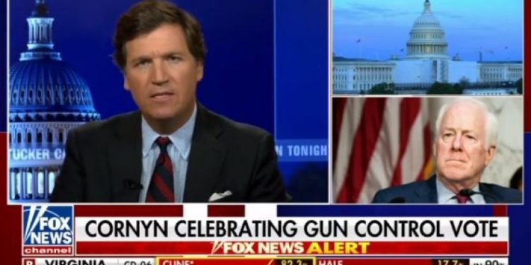Tucker Carlson Blasts Senate RINOs For Caving To The Left On Gun Control Deal