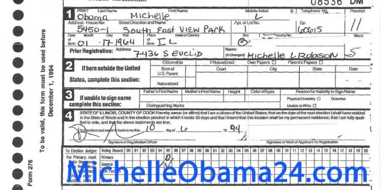 Filmmaker: Michelle Obama Listed as a Man on Voting Records Until 2008