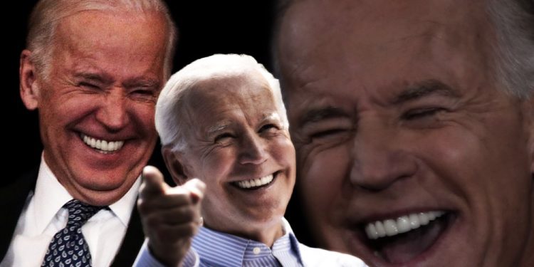 Biden Laughing