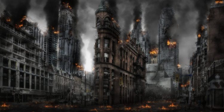 Cities burn
