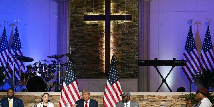 Trump jokes that Christians don't vote much, encourages them not to sit out 2024