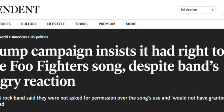 Trump Campaign Fires Back At The Foo Fighters Unfounded RFK ‘My Hero’ Outrage [VIDEOS]