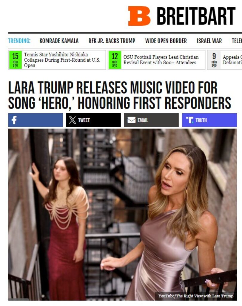 Lara Trump Drops ‘Hero’ Music Video Honoring First Responders [VIDEO]