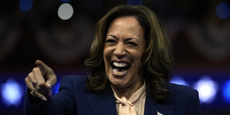 Cringeworthy 'Late Show' Video of Dems Including AOC, Pelosi, and Hillary Celebrating Kamala