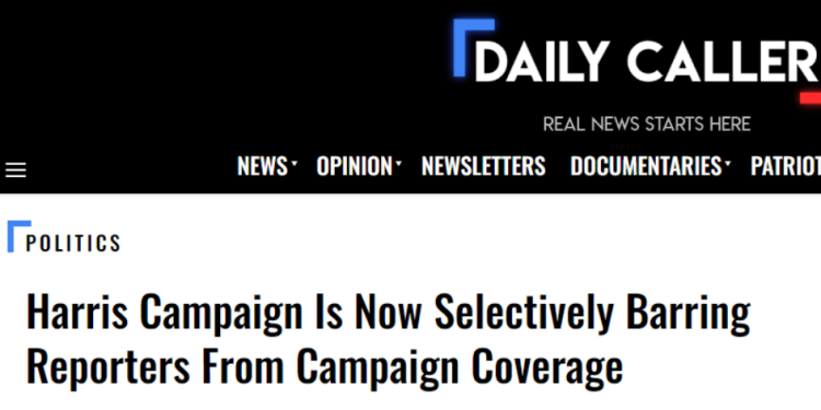 Harris-Walz Campaign Makes Another Move Against A Free Press: Report [VIDEO]