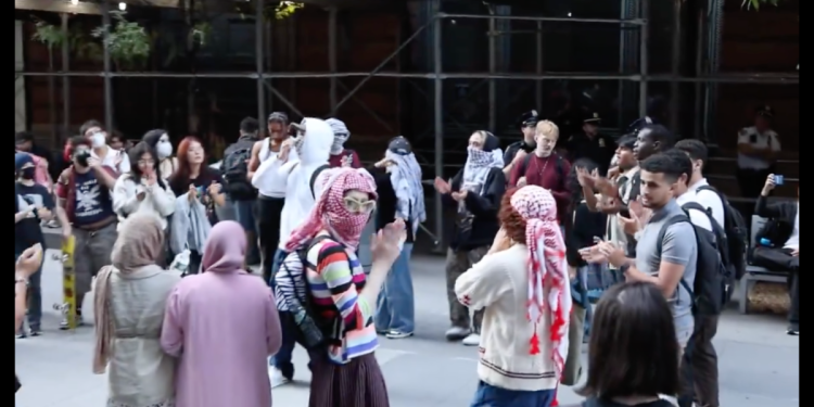 Sick: Anti-Israel Protestors Taunt In-Coming Freshman Jewish Students in NYC With Chants Referencing Murdered Hostages (Video)