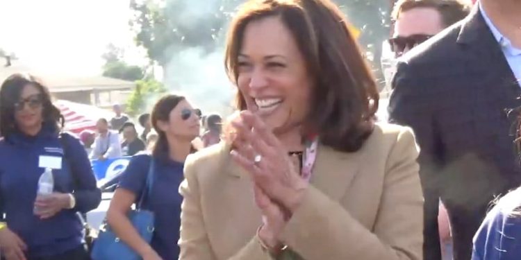 ‘Down with Deportation!’: Kamala Harris Chants With Far-Left Protesters in 2018