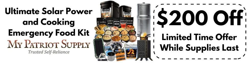 Ultimate Solar Power & Cooking Emergency Food Kit