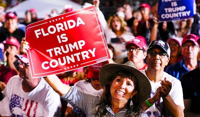 Florida Poll: Trump Boasts Double-Digit Lead, Ahead Among Women and Hispanic Voters