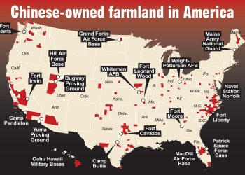 Drones spotted near at least 17 military bases located next to Chinese-owned land in US