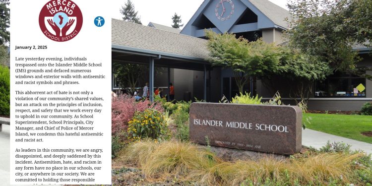 Washington public school vandalized with antisemitic graffiti on New Year's Day