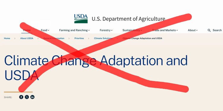 “Draining the Swamp of Climate Hysteria: Trump’s USDA Scrubs Climate Change from Public Websites”