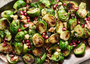 Pomegranate Brussels Sprouts