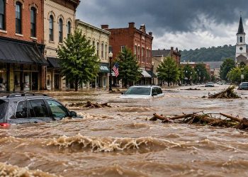 Historic Main Street Underwater